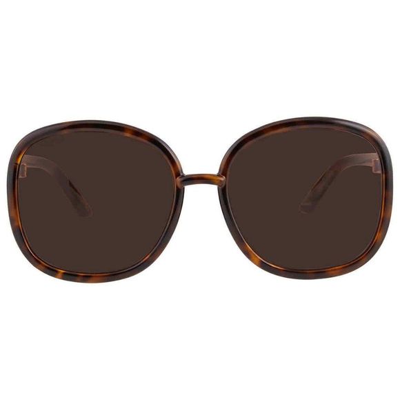 NEW Gucci Brown Oversized Round Women\'s Sunglasses
